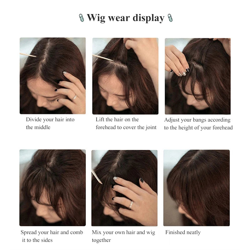 Above Eyebwors Bangs Human Hair Bangs Non-Remy Hair Clip in Hair Extensions Brazilian Human Hair Wigs Hair Pieces Hair Bangs