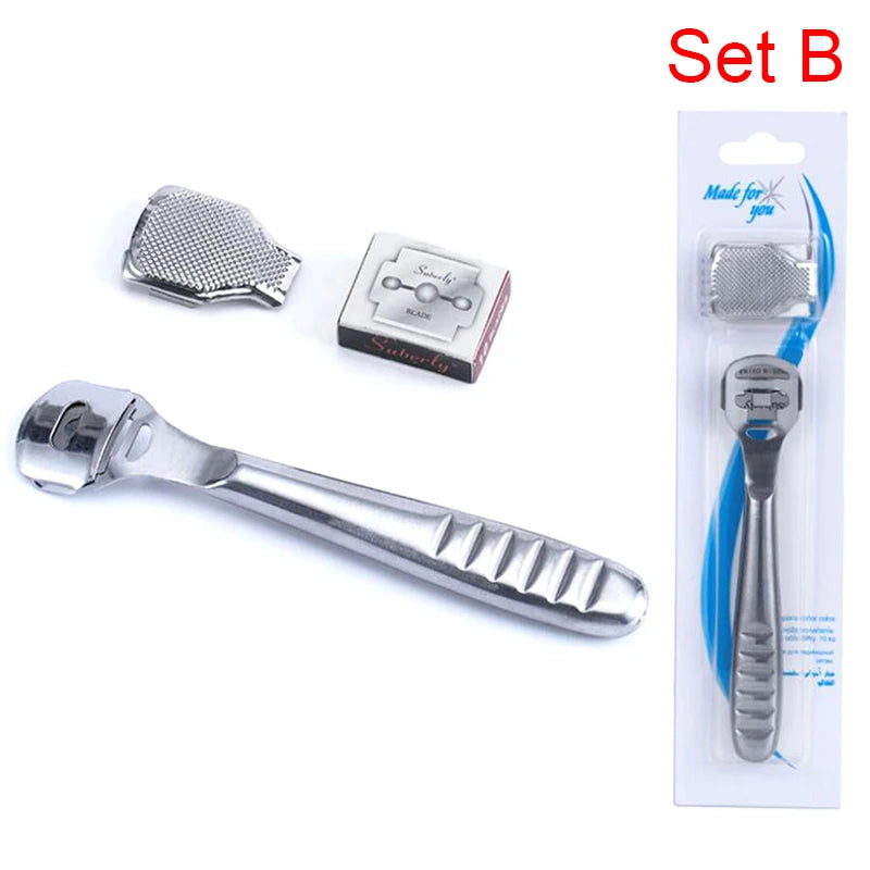 Foot Callus Shaver Raspheel Hard Skin Remover Hand Feet Pedicure Razor Tool Shavers Stainless Steel 