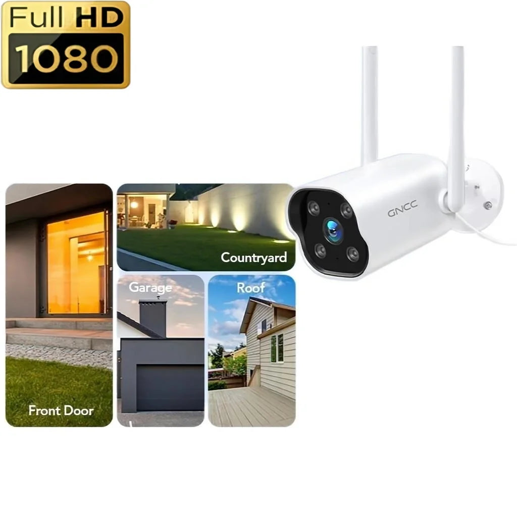 Wifi Outdoor Surveillance Cameras 2K ,PIR Motion Detection,Two-Way Audio, IP66 Waterproof & Night Vision