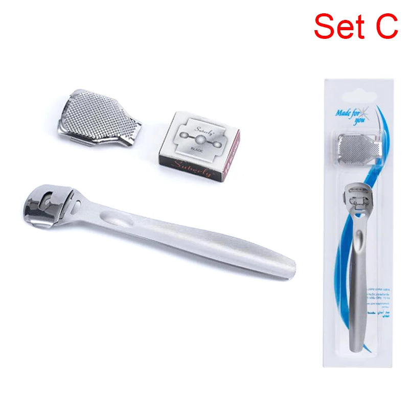 Foot Callus Shaver Raspheel Hard Skin Remover Hand Feet Pedicure Razor Tool Shavers Stainless Steel 