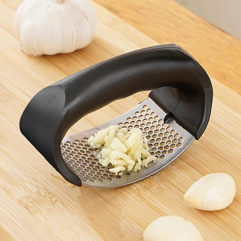 Manual Garlic Press Crusher Squeezer Tool Stainless Steel Masher Kitchen Tools