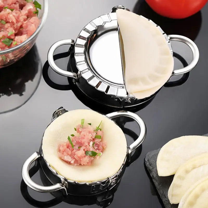 Dumpling Maker Stainless Steel Manual Dumpling Mold Press (Set of 3)