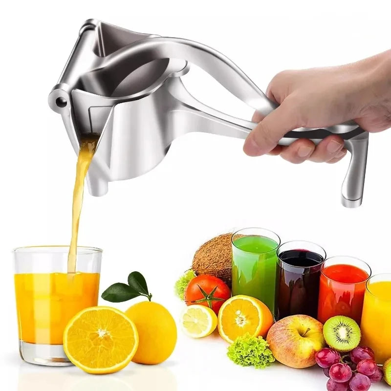 Stainless Steel Manual Fruit Juice Maker | Hand Press Juicer for Pomegranate, Orange, Lemon