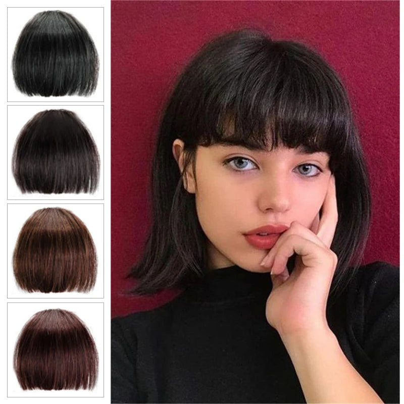 Above Eyebwors Bangs Human Hair Bangs Non-Remy Hair Clip in Hair Extensions Brazilian Human Hair Wigs Hair Pieces Hair Bangs