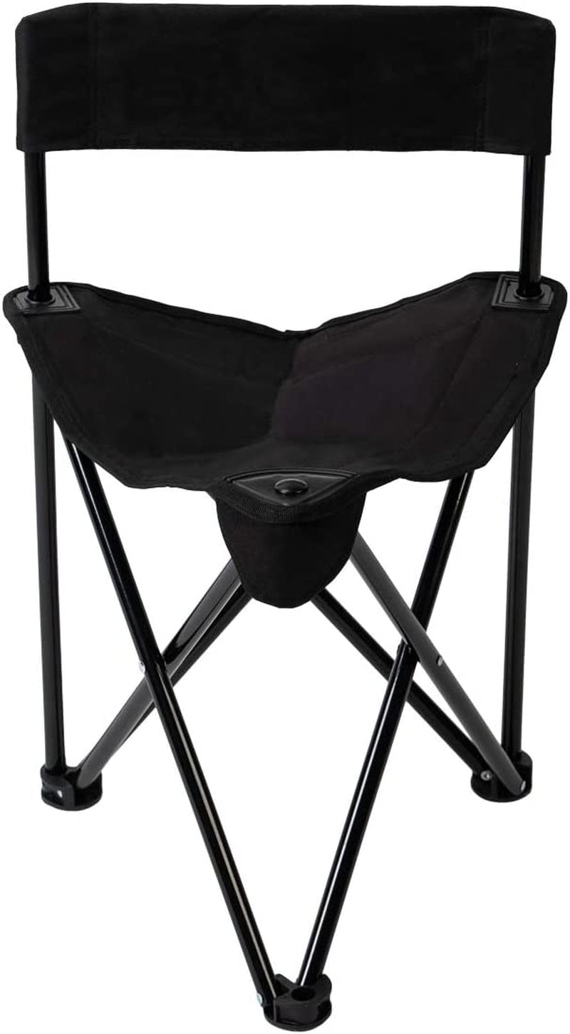 Travel Chair Ultimate Slacker 2.0 - Small Folding Tripod Chair with Backrest for Outdoor Adventures