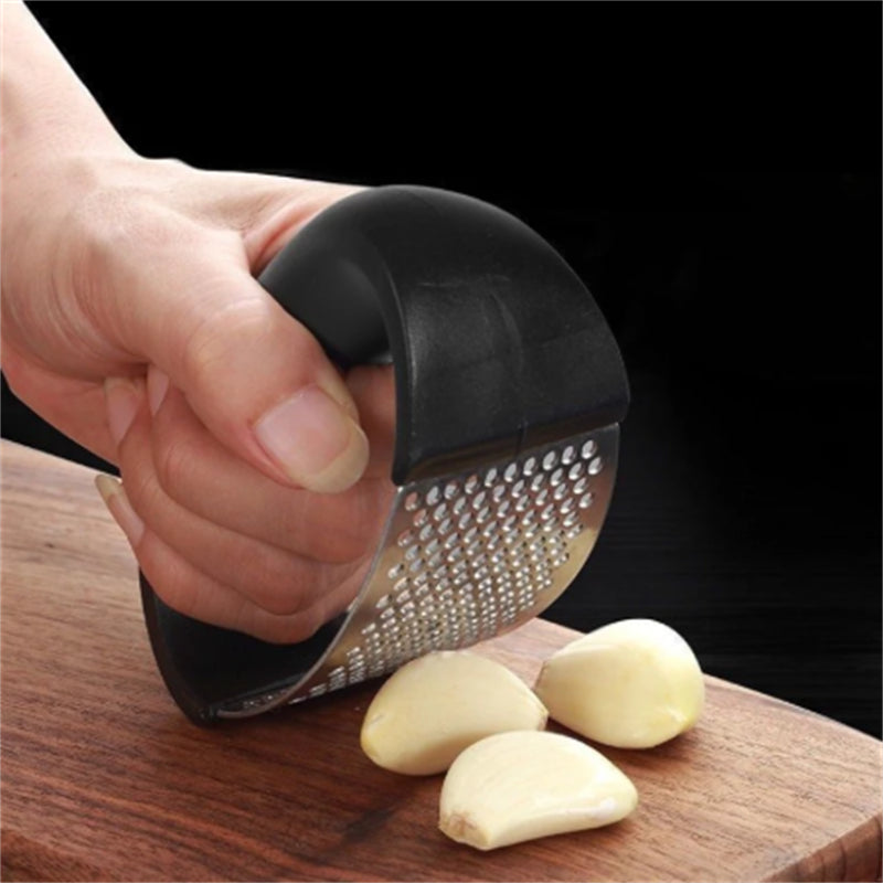 Manual Garlic Press Crusher Squeezer Tool Stainless Steel Masher Kitchen Tools