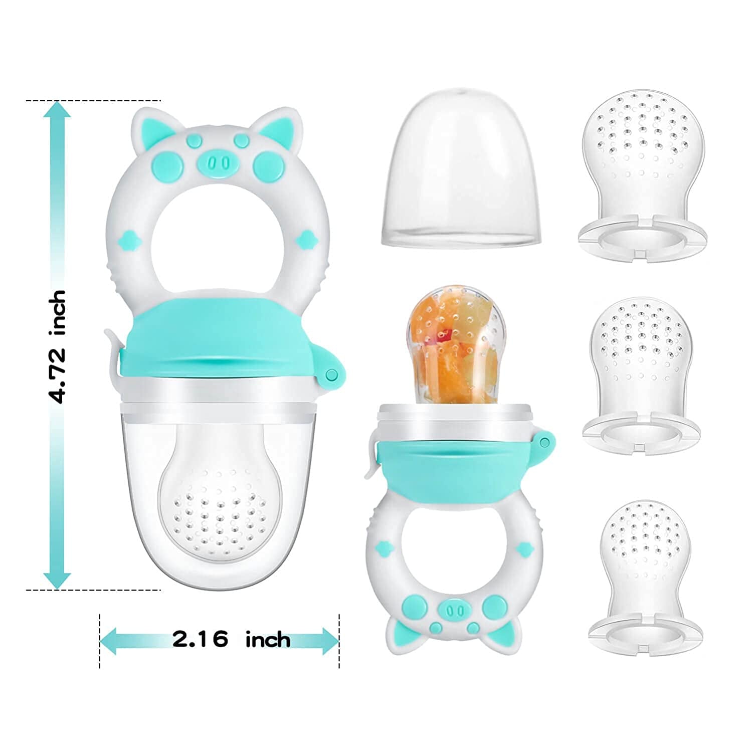 2-Pack Baby Fruit Food Feeder Pacifier