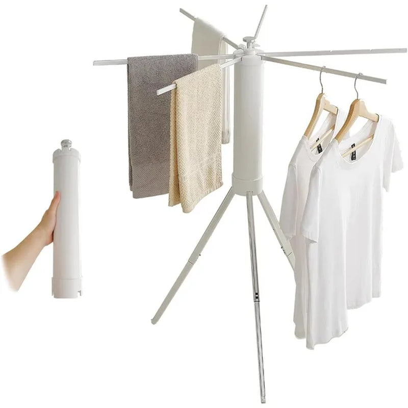 Tripod Clothes Drying Rack, Garment Rack Portable and Foldable Space-Saving Laundry Drying Rack