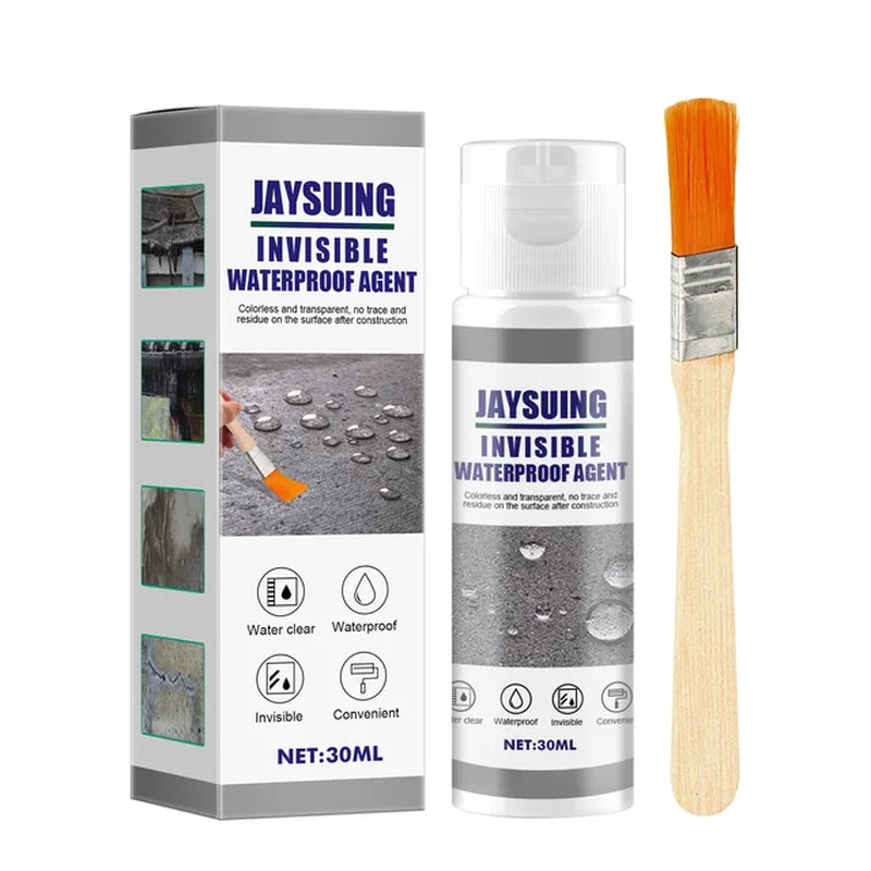 Invisible Waterproof Glue with Brush - 30/100/300G Waterproof Sealant for Wall, Tile, Window, and Bathroom