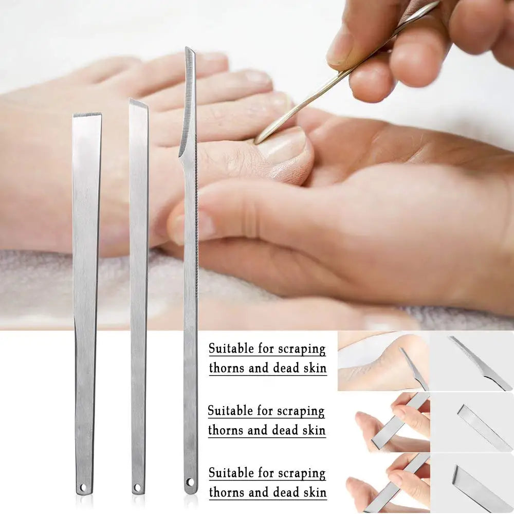 Pedicure Kit Professional Pedicure Tools Set 20 in 1 Stainless Steel Foot Care Kit Foot File Set Callus and Dead Skin Remover