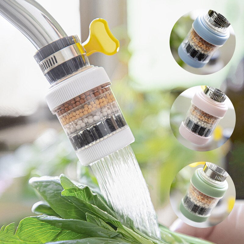 Universal 6-Layer Faucet Water Purifier for Kitchen & Bathroom