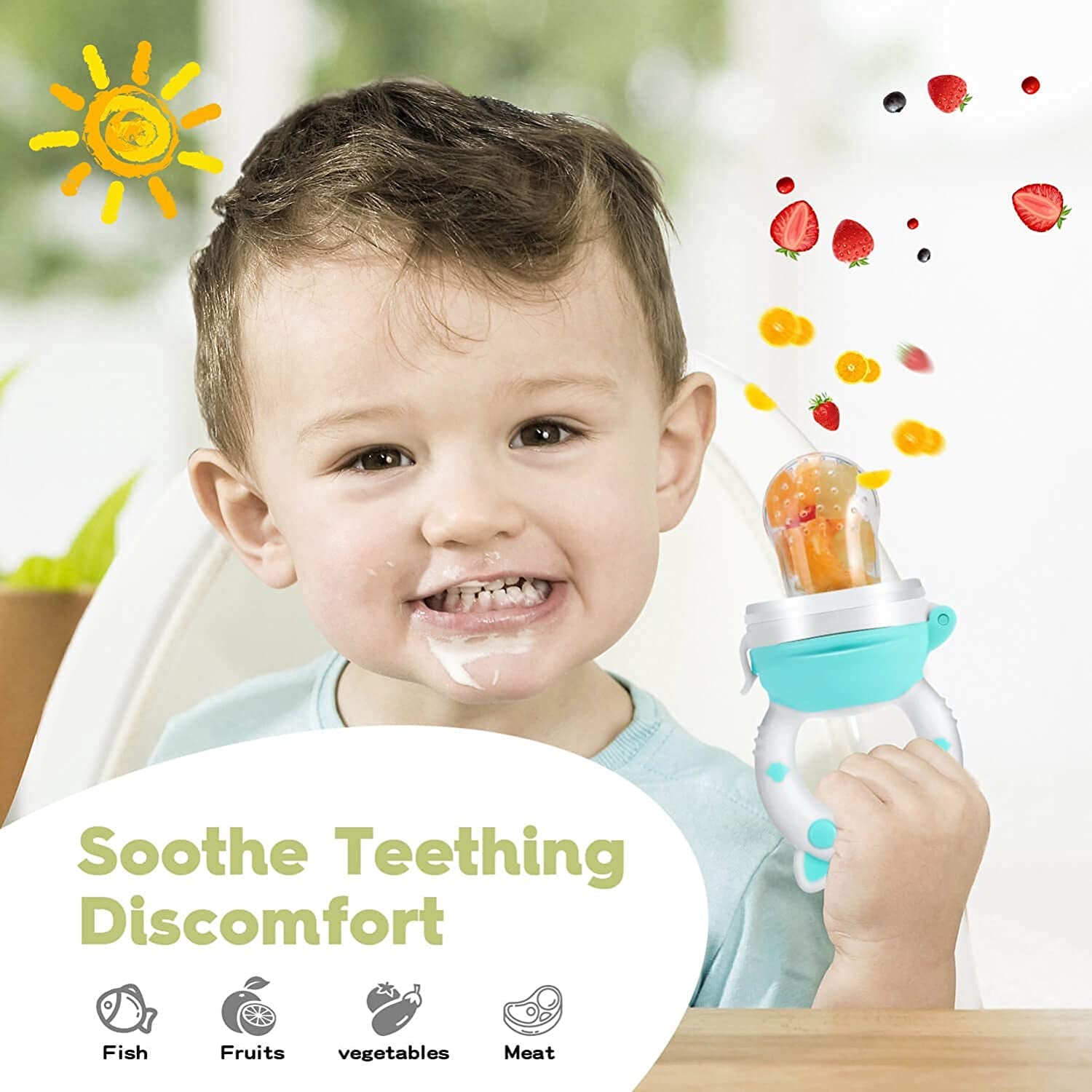 2-Pack Baby Fruit Food Feeder Pacifier