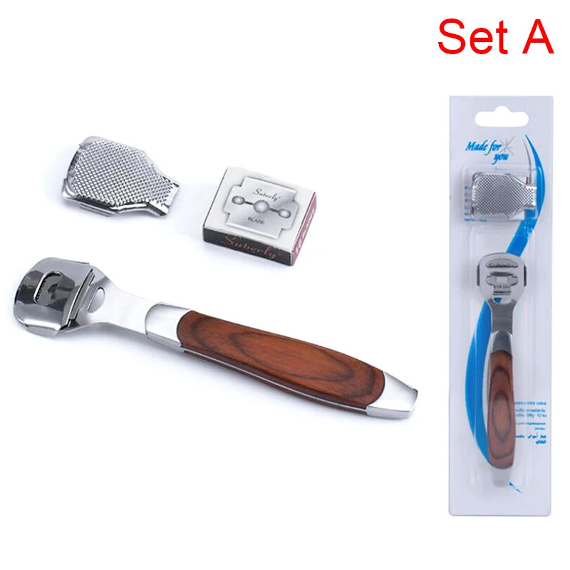 Foot Callus Shaver Raspheel Hard Skin Remover Hand Feet Pedicure Razor Tool Shavers Stainless Steel 