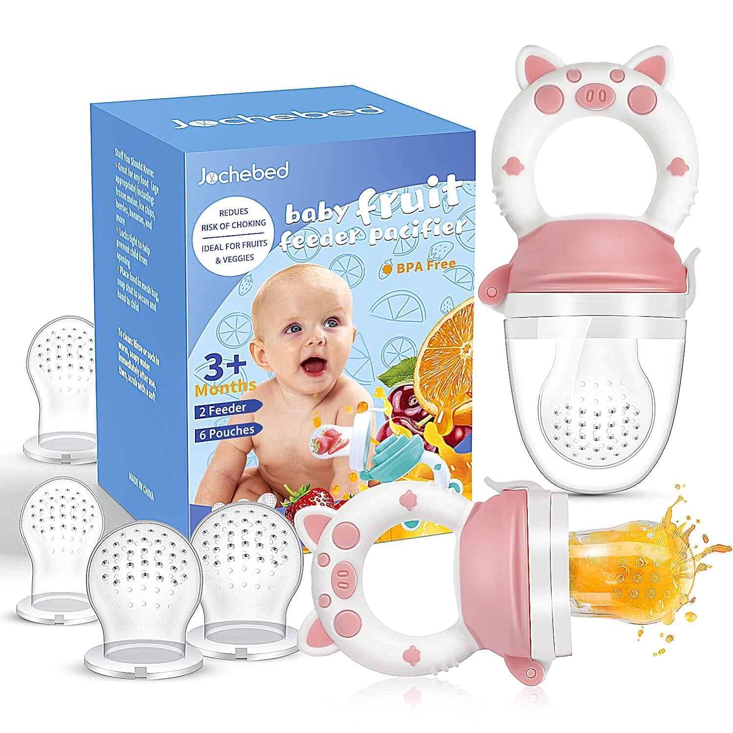 2-Pack Baby Fruit Food Feeder Pacifier