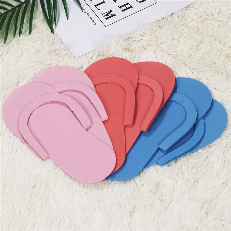 12/36 Pairs Disposable Foam Open Toe Foam Foam Salon Slipper Shoes Pedicure Foam Pedicure Slippper for Salon Girls Pedicure