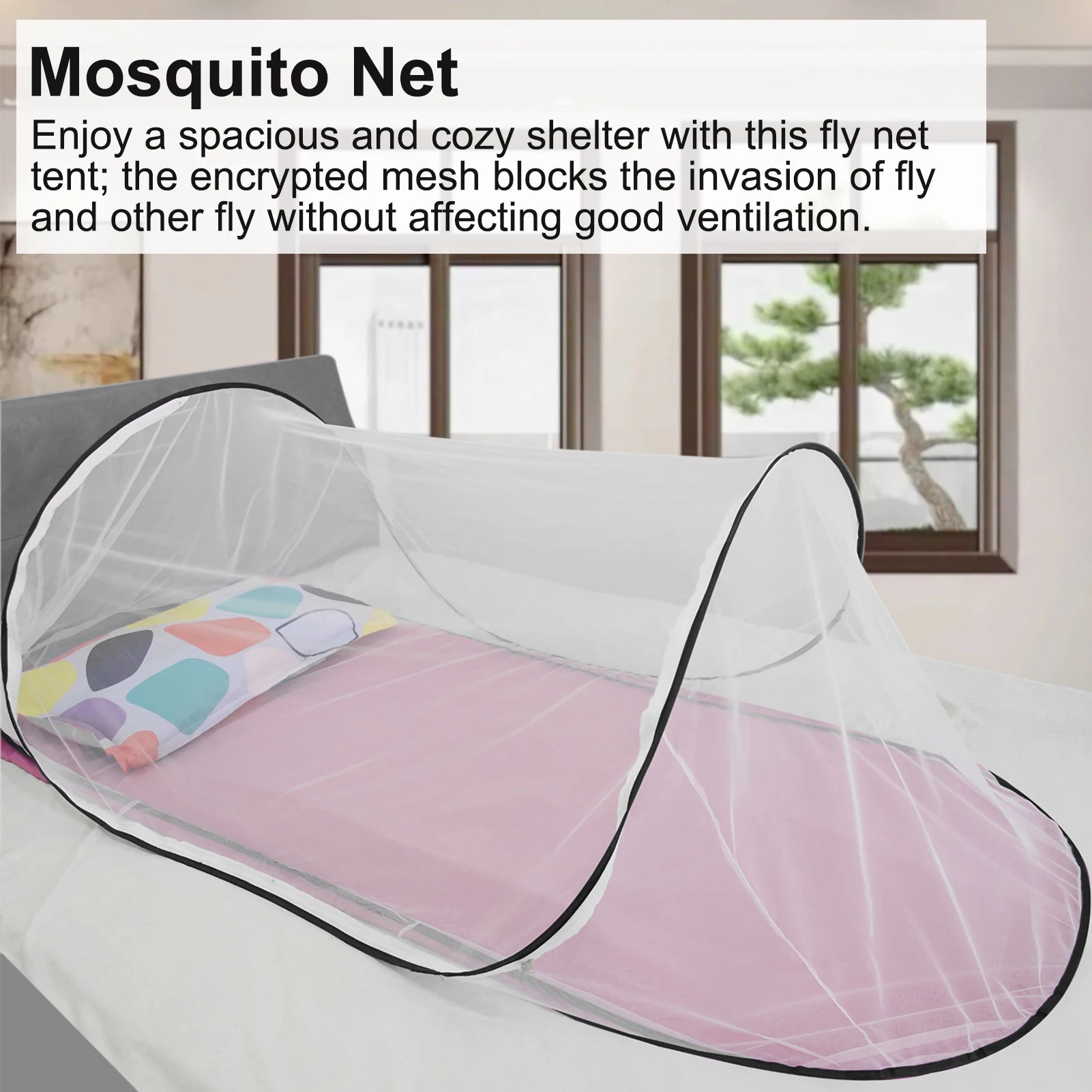 Outdoor Camping Mosquito Net Family Picnic Travel Anti-Mosquito Mosquito Net Foldable Portable Installation-Free Mosquito Nets