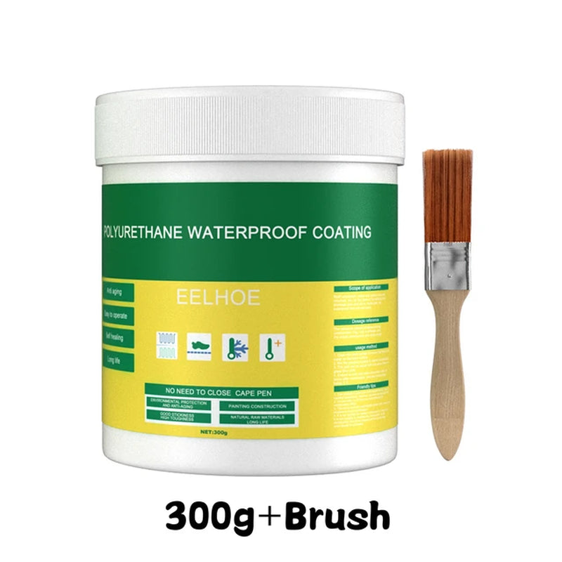 Invisible Waterproof Glue with Brush - 30/100/300G Waterproof Sealant for Wall, Tile, Window, and Bathroom