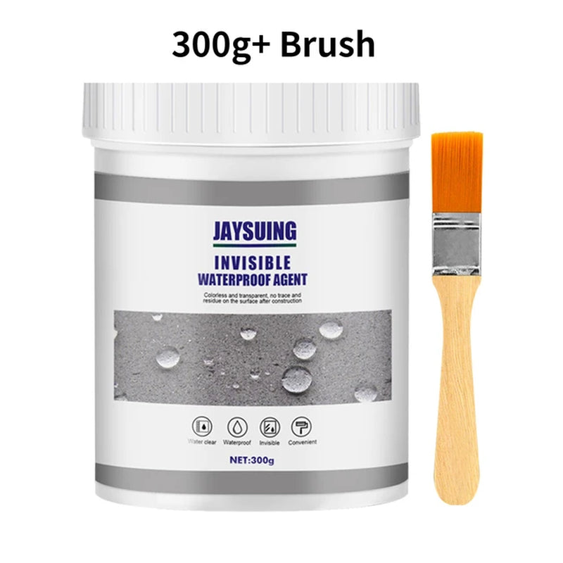 Invisible Waterproof Glue with Brush - 30/100/300G Waterproof Sealant for Wall, Tile, Window, and Bathroom