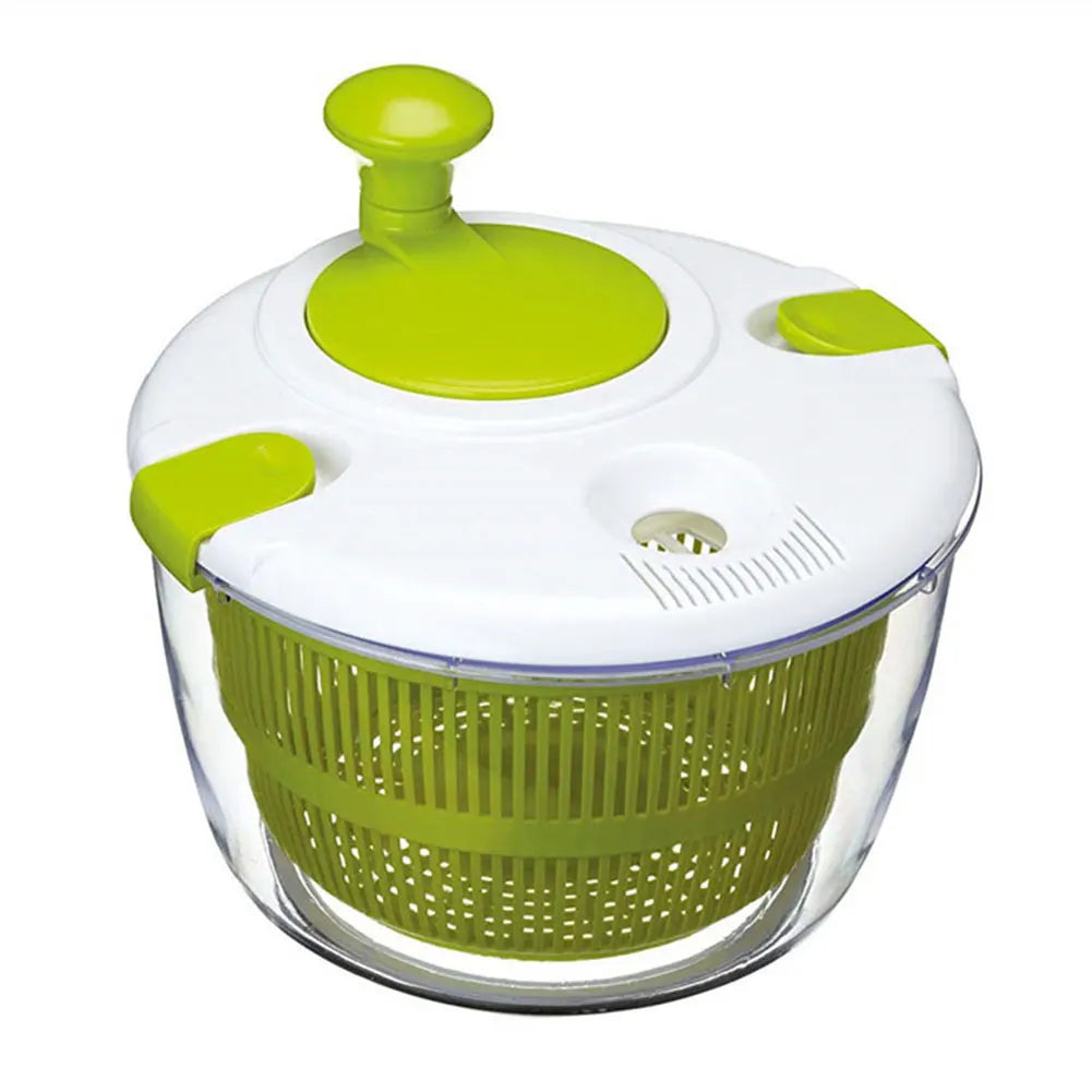 Salad Spinner & Vegetable Dryer | BPA-Free Fruit Washer with Secure Lid and Rotary Handle