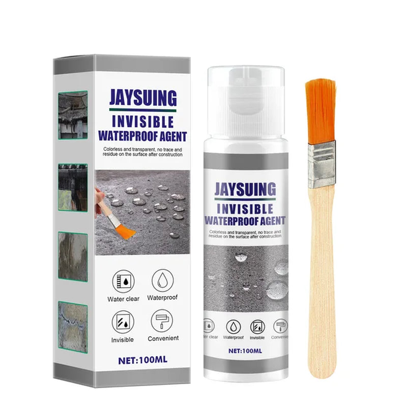 Invisible Waterproof Glue with Brush - 30/100/300G Waterproof Sealant for Wall, Tile, Window, and Bathroom