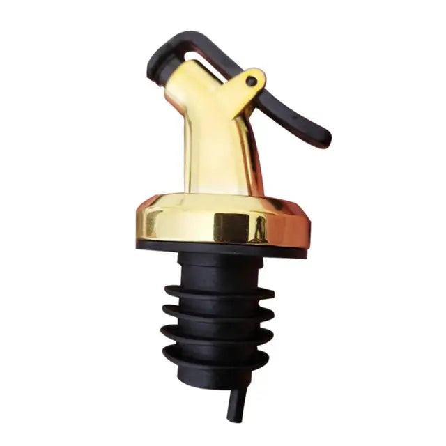 Oil Bottle Stopper Rubber Lock Plug Seal Leak-Proof Food Grade Plastic Nozzle Sprayer Liquor Dispenser Wine Pourers Bar Tools