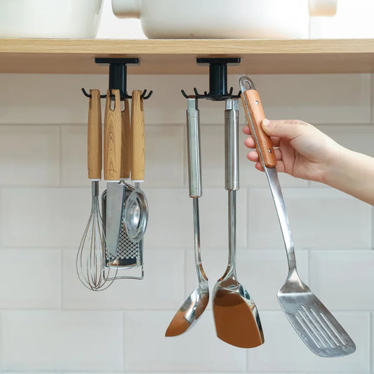 Kitchen Hook Organizer Bathroom Hanger Wall Dish Drying Rack Holder for Lid Cooking Accessories Cupboard Storage Cabinet Shelf