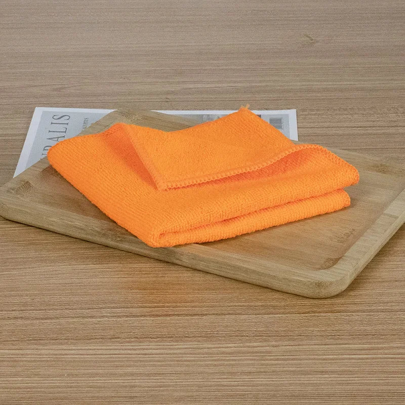 5Pcs Microfiber Cleaning Cloths | Assorted Colors | 30x30cm | Streak-Free & Highly Absorbent