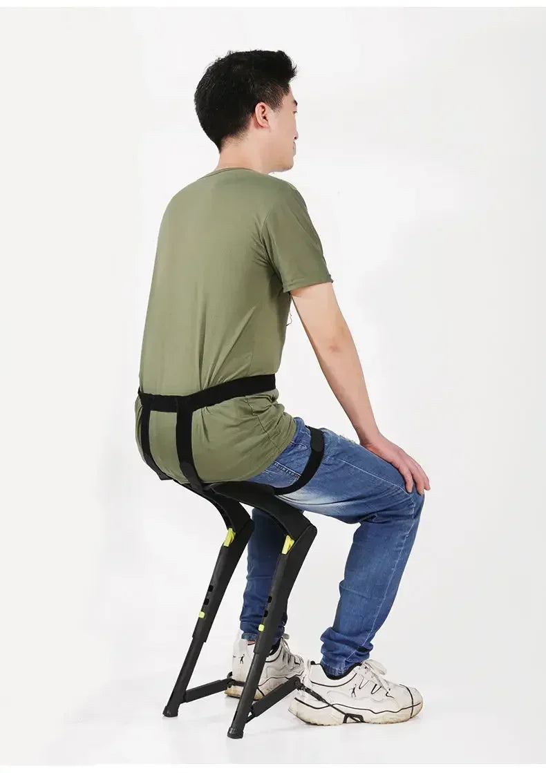  Exoskeleton Wearable Chair Fishing Outdoor Portable Travel Seat Stool