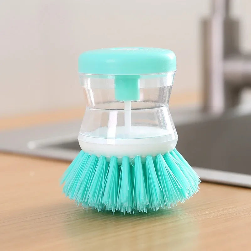 Soap Dispenser Handheld Cleaning Brushes Scrubber Household Cleaning Accessories Tool