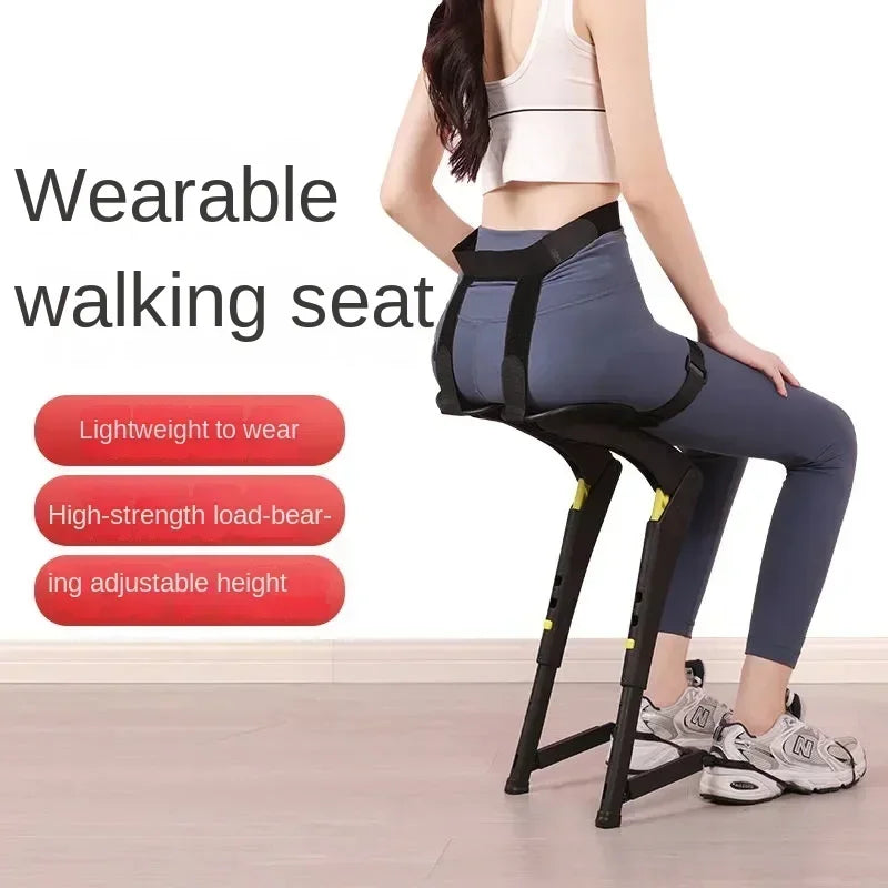  Exoskeleton Wearable Chair Fishing Outdoor Portable Travel Seat Stool