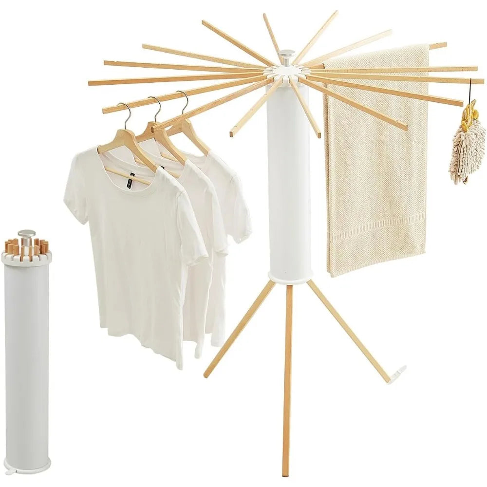 Tripod Clothes Drying Rack, Garment Rack Portable and Foldable Space-Saving Laundry Drying Rack