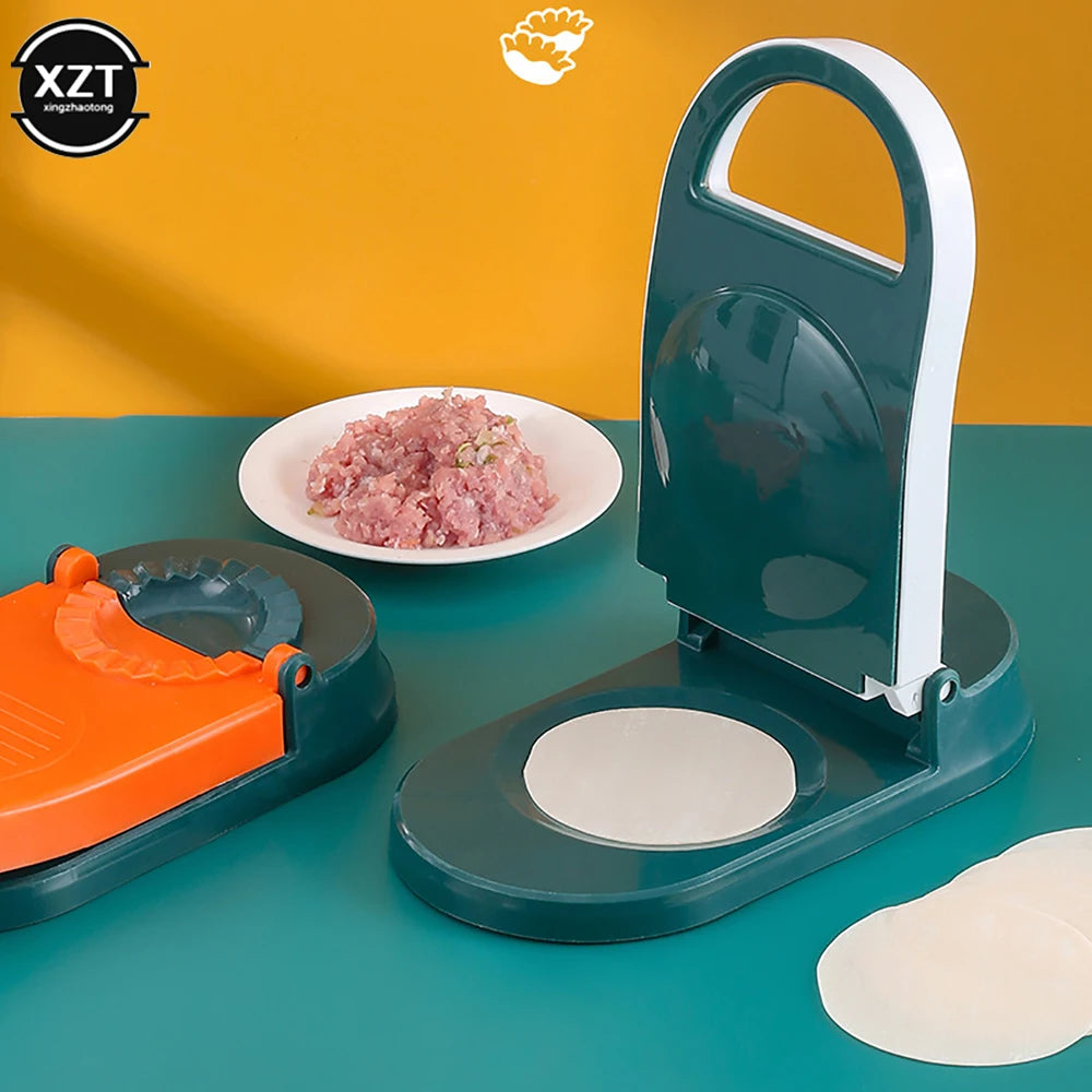 2 in 1 Dumpling Maker - Dumpling Skin Maker, Dough Presser, and Moulds for Kitchen Baking Pastry Making