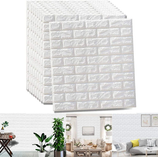 5PCS 30"X28" 3D Brick Wall Panels - Self-Adhesive Foam Wall Tiles for Stylish Home Decor