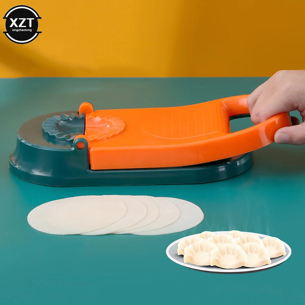 2 in 1 Dumpling Maker - Dumpling Skin Maker, Dough Presser, and Moulds for Kitchen Baking Pastry Making