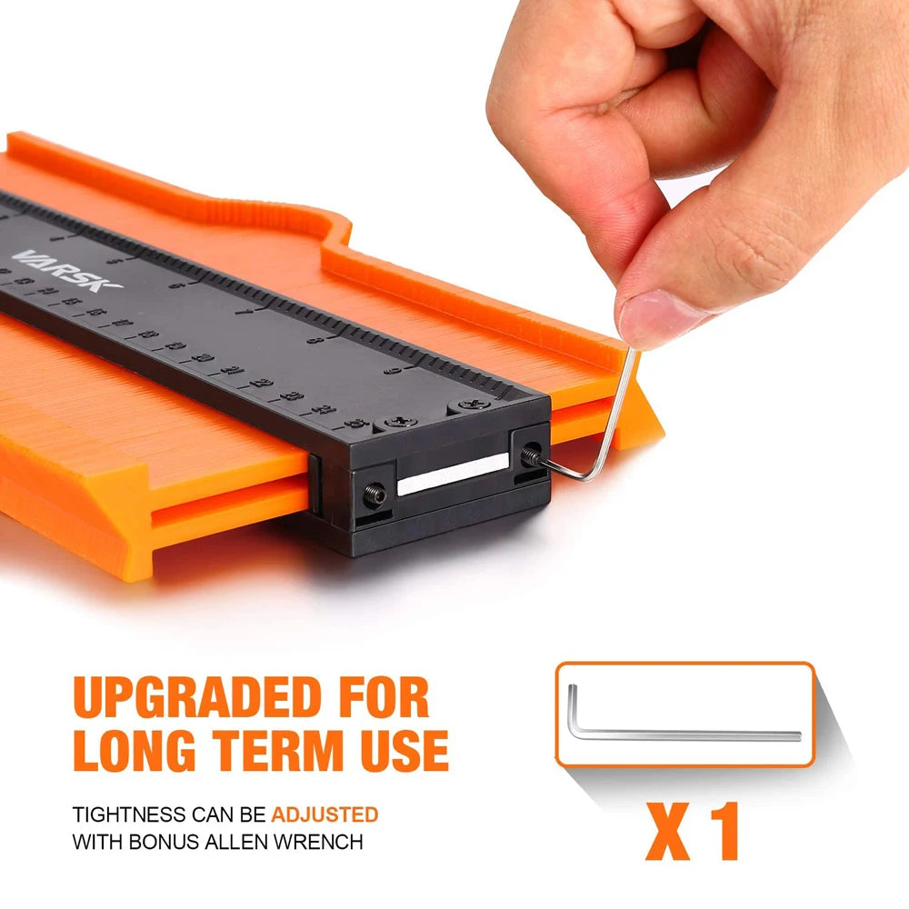 Contour Gauge Shaping Tool - Precise Wood Measure Ruler for Irregular Shapes