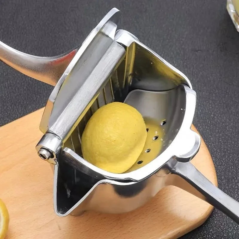 Stainless Steel Manual Fruit Juice Maker | Hand Press Juicer for Pomegranate, Orange, Lemon