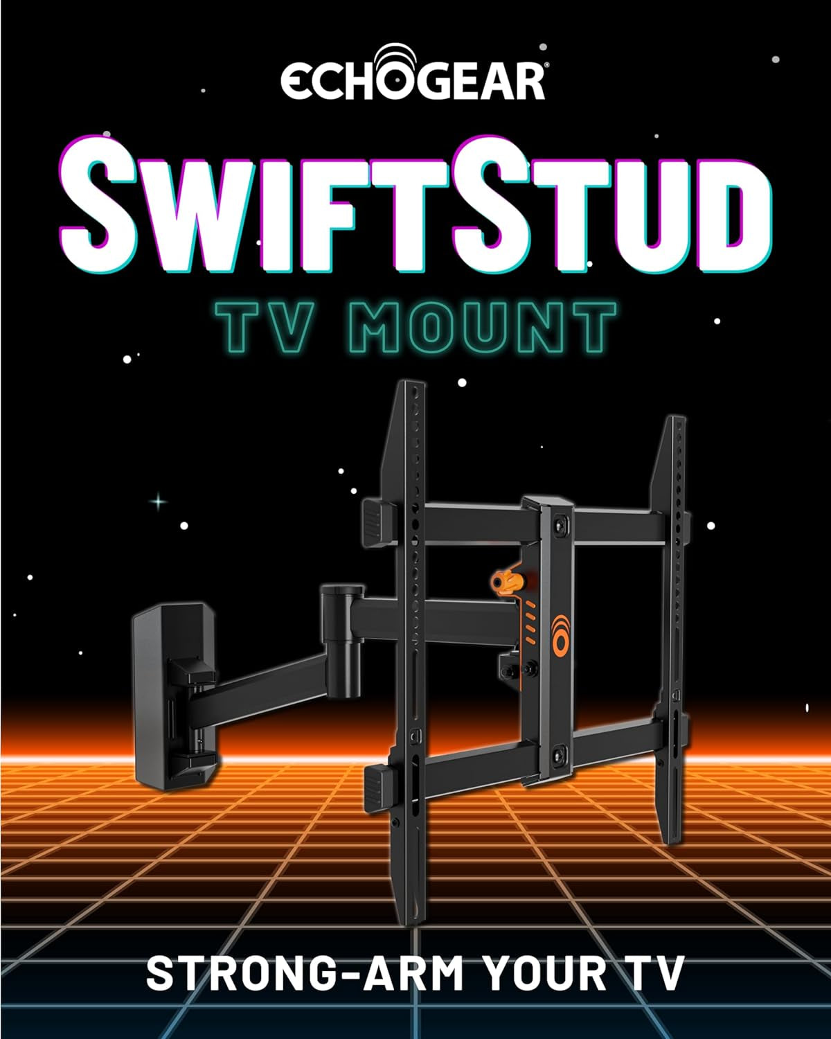 ECHOGEAR Swiftstud Swivel Full Motion TV Wall Mount