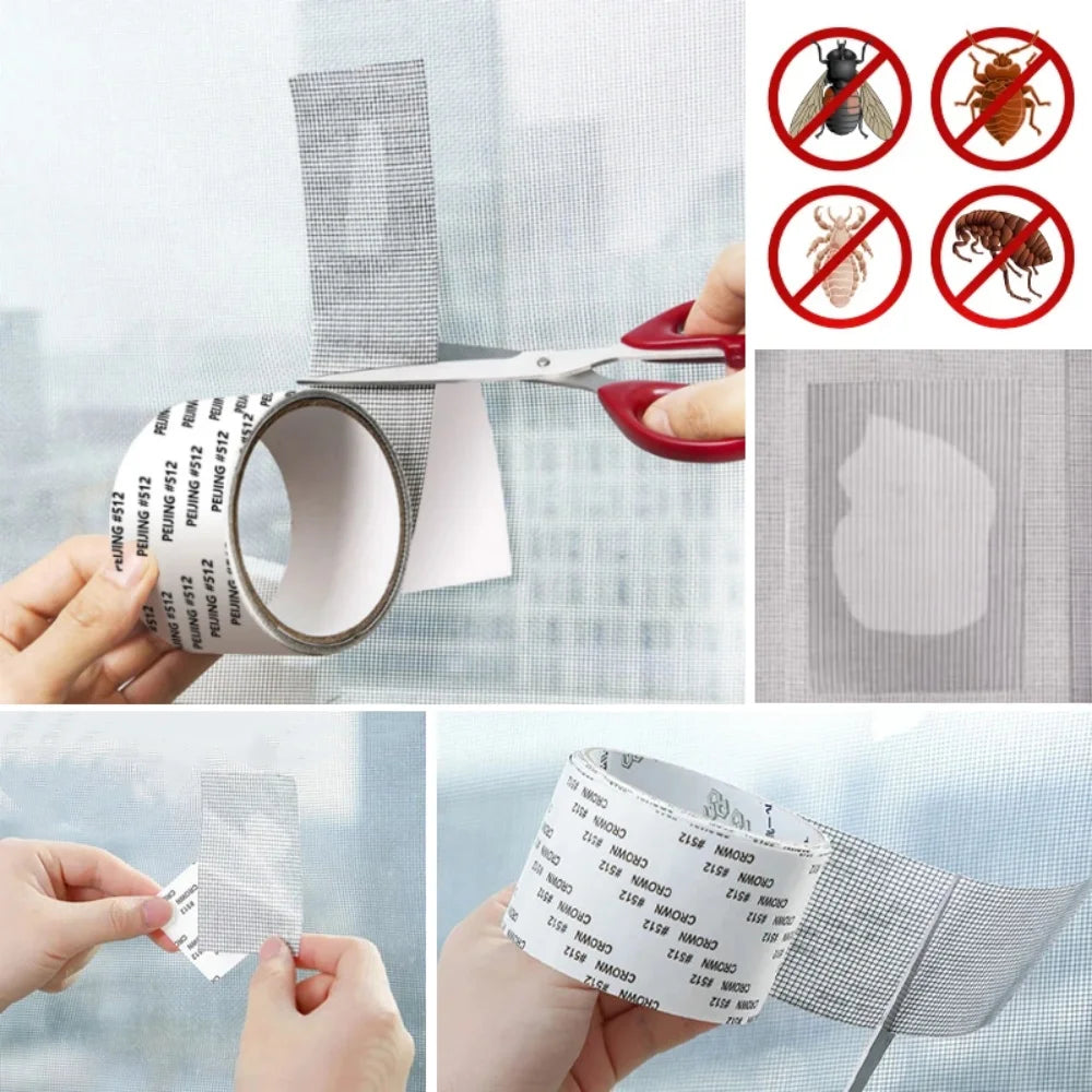 Self-Adhesive Window Screen Mesh Repair Tape - Mosquito Net Fix & Repair Tool