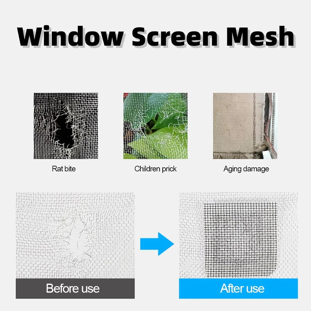 Self-Adhesive Window Screen Mesh Repair Tape - Mosquito Net Fix & Repair Tool