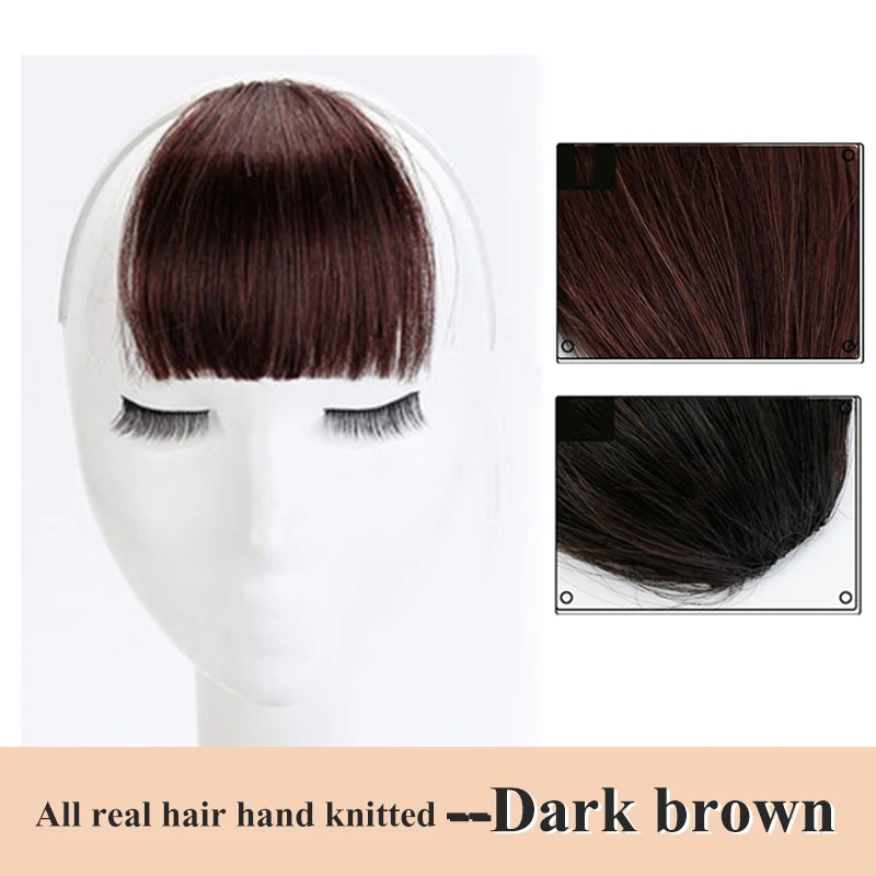 Above Eyebwors Bangs Human Hair Bangs Non-Remy Hair Clip in Hair Extensions Brazilian Human Hair Wigs Hair Pieces Hair Bangs