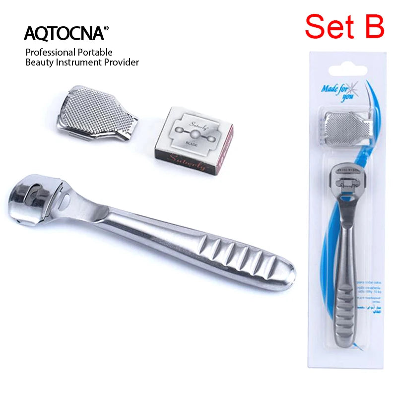 Foot Callus Shaver Raspheel Hard Skin Remover Hand Feet Pedicure Razor Tool Shavers Stainless Steel 