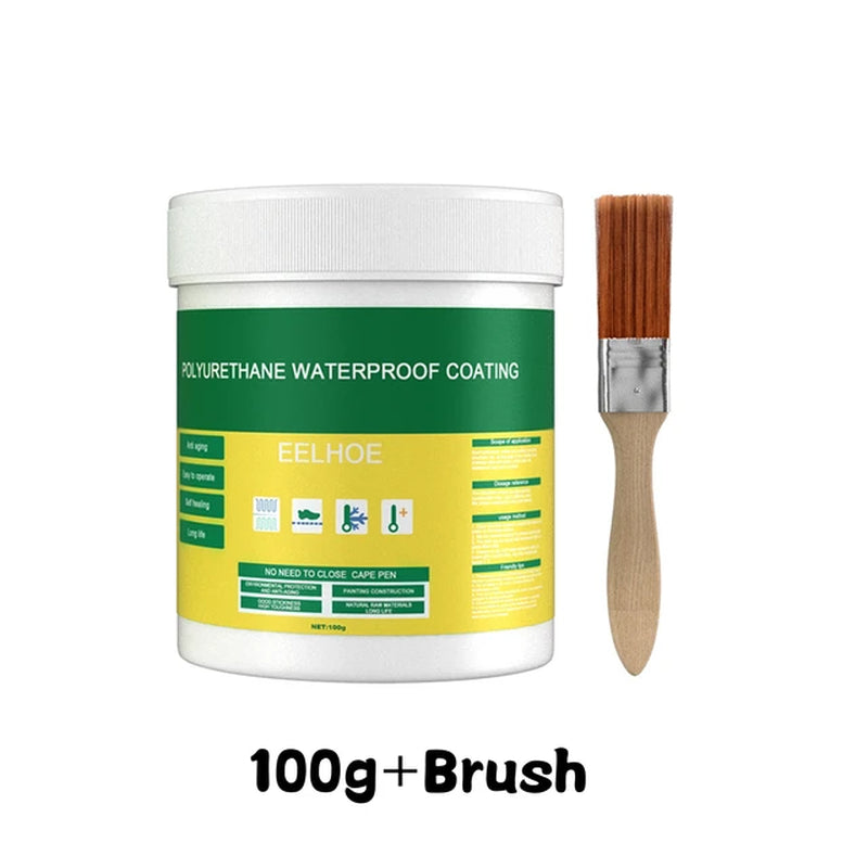 Invisible Waterproof Glue with Brush - 30/100/300G Waterproof Sealant for Wall, Tile, Window, and Bathroom