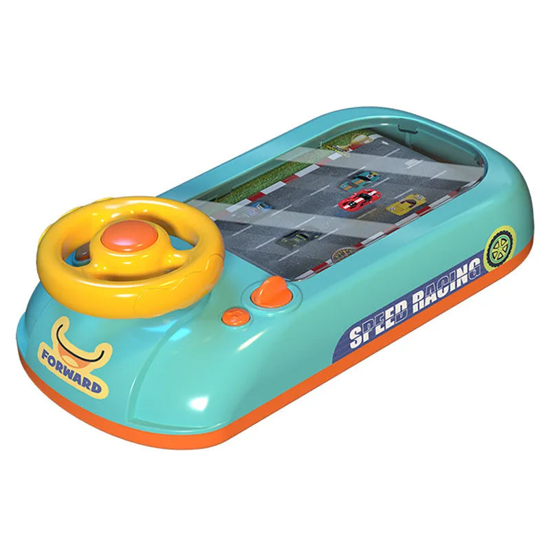 Children's Electronic Racing Adventure Steering Wheel Toy with Music and Sound Effects